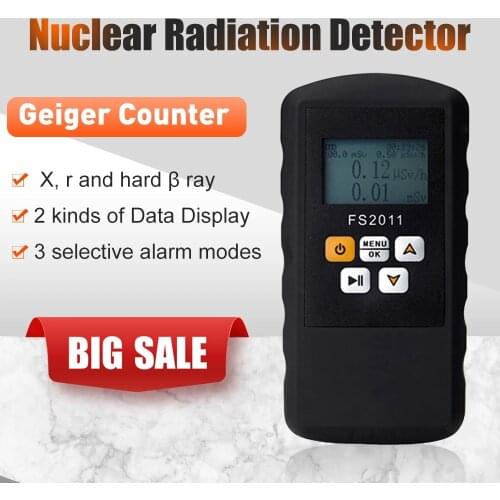 FS2011 Updated Geiger Counter Personal Alarm Dosimeter Radiation Tester Japanese / English version