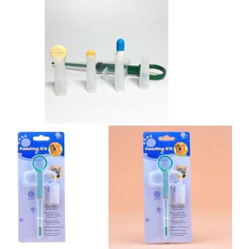 Pet Capsule Tablet Pill Pusher Injection Needle Dog Cat Piller Medicine Feeding Dispenser Water Dropper Doser Syringe Best Price