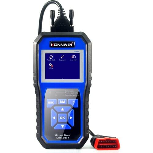 KONNWEI KW450 OBD2 Professional Scanner Full OBDII Functions Engine Check/O2 sensor/Battery Test PK Launch CR3008 Code Reader