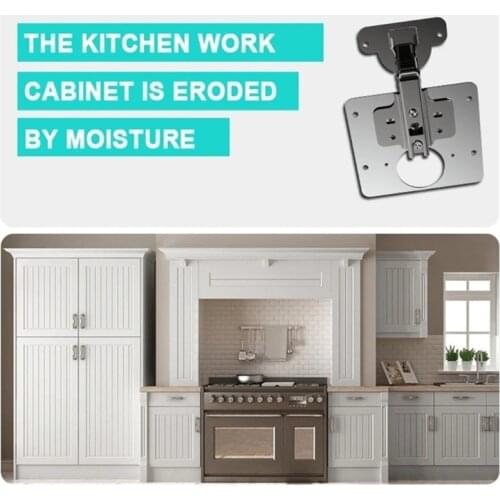 M89B Stainless Steel Cabinet Hinges Hinge Repair Plate w/ four Stainless Steel Screws for Cabinet Furniture Drawer Window