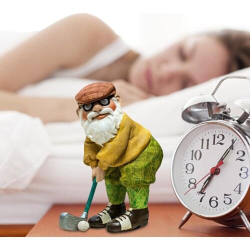 Lovely Gnome Ornament Garden Decoration Golf Dwarf Statue Resin Crafts Ornaments For Decorating TV Cabinets Desk Tables