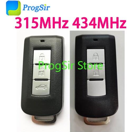 2 Button 3 Button 315MHz 434MHz Smart Remote Control Keyless Go Key For Mitsubishi With PCF7952 ID46 Chip