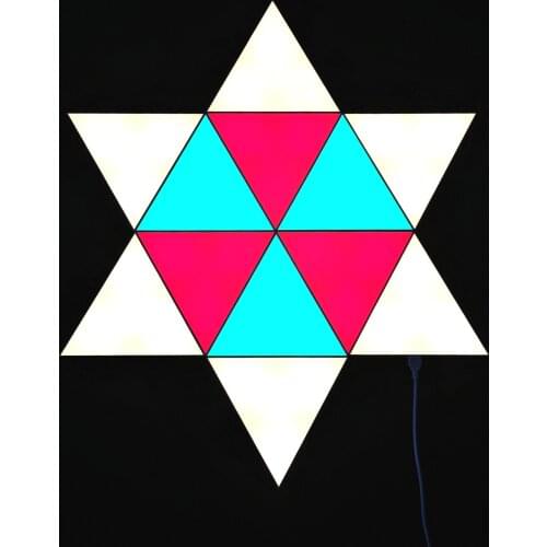 Changeable Touch Sensitive Triangle Lamps Quantum Lamp Modular LED Night Light For Game Room Wall Light