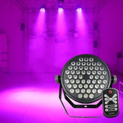 Thrisdar 54LED UV Par Light DMX512 Master-slave Party Club Disco Par Stage Ultraviolet Par Light Home Wedding UV Led Stage Light