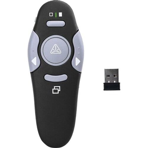 USB Wireless Presenter Powerpoint Clicker Presentation Remote Control Pen Mice with Red Light Remote Control Pc RF ONLENY PPT