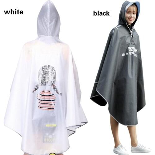 EVA Waterproof Rainwear Adult Raincoat Hooded Raincoat Cycling Bicycle Bike Raincoat Rain Coat Hood Poncho Cover Camping