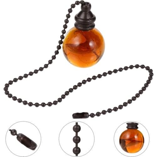 Pulling Switch for Ceiling Light Fan Replacement Retro Beaded Extension Chain