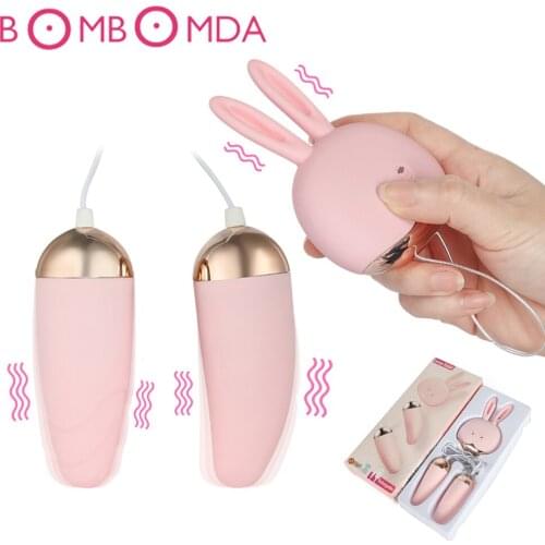 Adult Sex Toys for Women Female 12 Speeds Double Vibrating Egg Silicone Egg Vibrator Vagina Massager G Spot Clitoris Stimulator