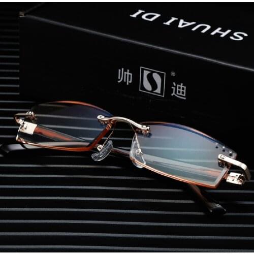 2019 Reading Glasses Women Gafas De Lectura Shuaidi = Rimless Ultra-light Reading Glasses +0.75 +1 +1.25 +1.75 To +4 With Case