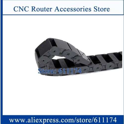 1 Meter half closed cable chain drag chain inner size 18*25mm 18*37mm 18*50mm Cable towline nylon chain