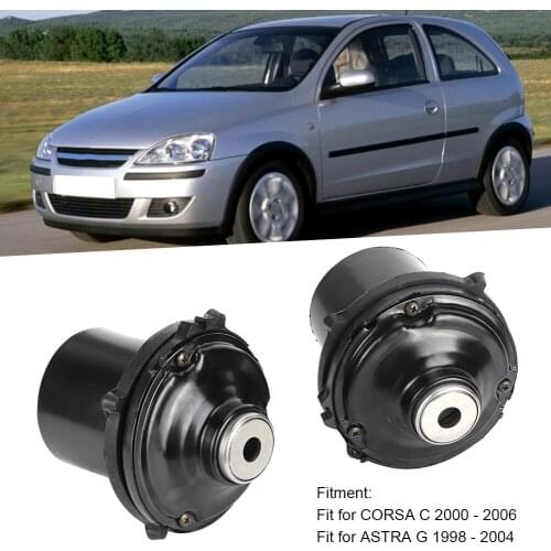 2pcs Shocker Mounts Support Bearings Anti‑Friction Replacement Fit for Opel Corsa C/Astra G 2000 ‑ 2006 90468618