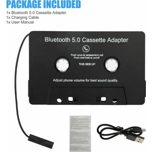 Car Bluetooth Cassette Adapter Bluetooth 5.0 Car Audio Stereo Cassette Tape Adapter To Aux Car Cassette Player