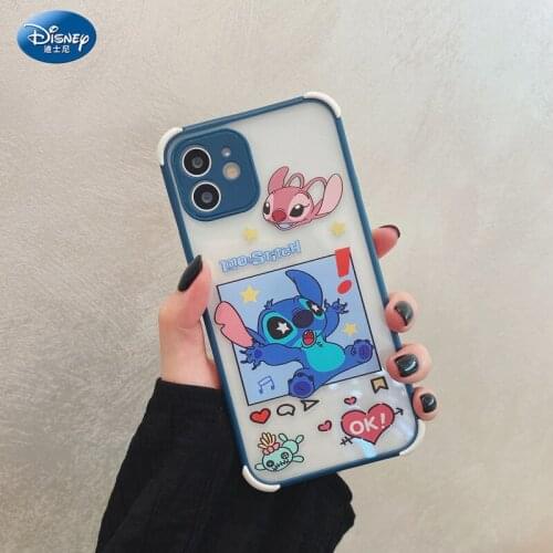2021 Disney Mickey& Stitch PU Casefor iPhone 7 8 plus xr xs max 11pro max Kawaii Phone Case 360 Full Cover zz0518