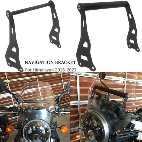 Motorcycle Mobile Phone GPS Mount Navigation Plate Bracket USB Wireless Charging Stand For Royal Enfield Himalayan 2016-2021