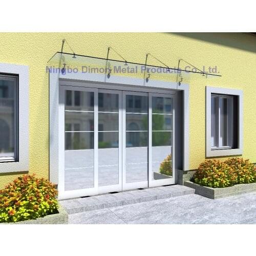 Dimon high quantity glass canopy SS304 / door awning bracket SS304 bracket door awning bracket glass canopy fittings DM-YP 001-4