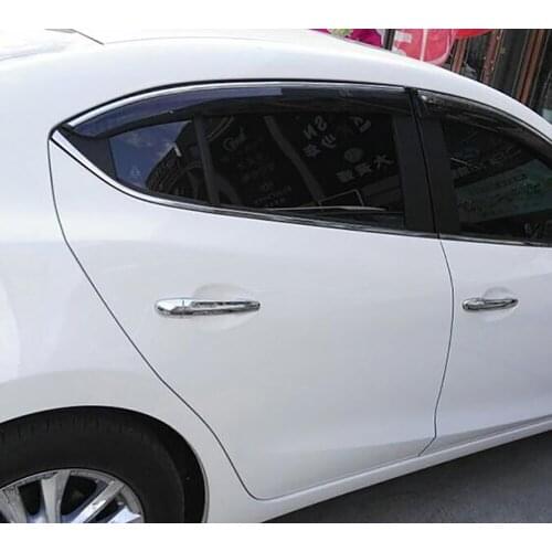 For Mazda CX8 CX-8 2017 2018 2019 2020 Car Styling ABS Chrome Carbon Fiber Door Handle Catch Cover Molding Trims