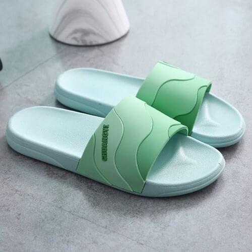 Slipper female couple Korean version of EVA slippers home indoor bathroom bath slippers mens shoes home slippers mens slippers