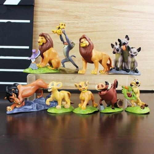 Cute 9pcs/lot PVC The Lion King Action Figure educational toys for children house decoration