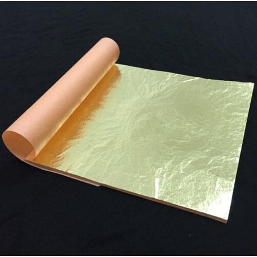 Imitation Gold Leaf, 25 leaf per booklet, Each leaf is 6.3'' x 6.3''.Approx.coverage is 0.65 sqft