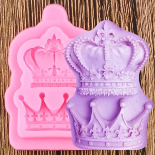 Royal Crown Silicone Molds Wedding Cupcake Topper Fondant Cake Decorating Tools DIY Candy Resin Clay Chocolate Gumpaste Moulds
