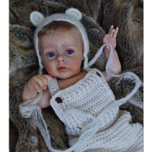 NPK 21inch Reborn Doll Kit Limited Pouplar Edition Chloe Lifelike Soft Touch unfinished doll Parts