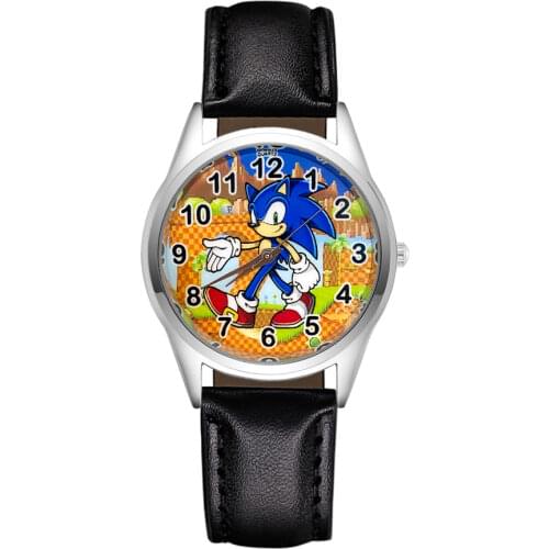 Cartoon pretty Hedgehog style Childrens Watches Womens Students girls Boys Quartz Leather Silicone strap Wrist Watch JC118