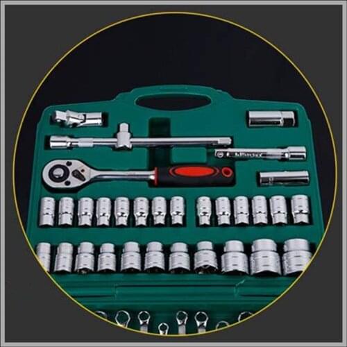 44pcs Socket Set Car Repair Tool Ratchet Set Torque Wrench Combination Bit a set of keys Chrome Vanadium
