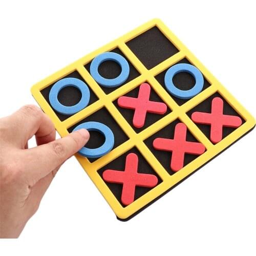 Parent-Child Interaction Leisure Board Game OX Chess Funny Developing Intelligent Educational Toys Puzzles Game Kids Gift
