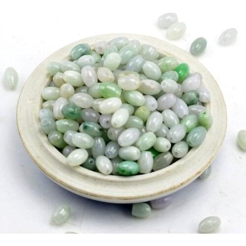 Genuine Burma Natural Semi-precious Stone Beads 7*5 mm Rice shape Bulk Bead Wholesale DIY Accessories LJ080520