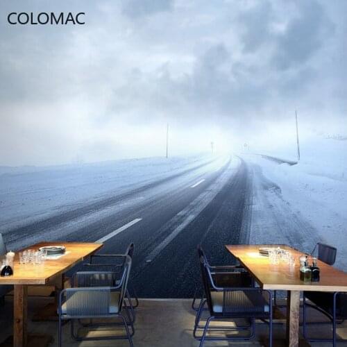 Colomac Custom Bedroom Stereo Extension Highway Wallpaper Dynamic Bicycle Room Decor Background Mural Sticker Drop Shopping