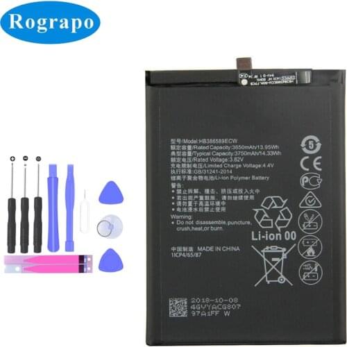 Original 3750mAh HB386589CW Battery For Huawei P10 plus P10+ 5.5 inch VKY-L09 VKY-L29 VKY-AL00 Mobile Phone Batteries
