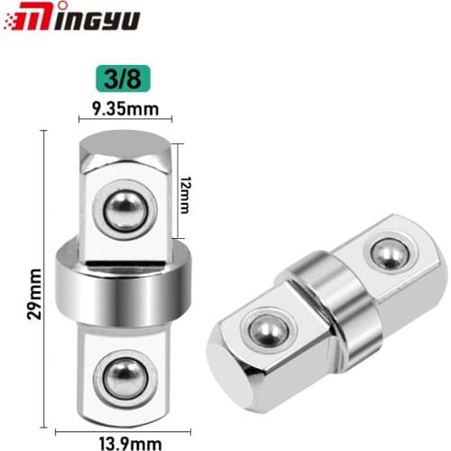 3/8 Inch Double Male Socket Adapter Square Head To Square Head Adaptor Tool Socket Converter Head Sleeve Adapter
