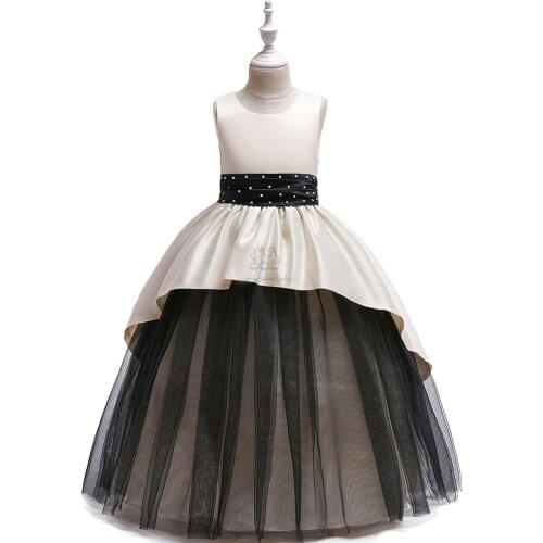 Girls Dress Elegant Princess girldress Kids Dresses For Girls Wedding Party dress Beading Gown Children Clothing vestidos