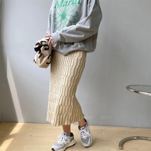 Женские вязаные юбки RZIV China At AliExpress