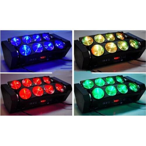 8*10W RGBW 4in1 Quad LED Beam Spider Light led Beam Stage lighting for event party show Disco KTV
