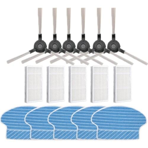 Robot Vacuum Cleaner HEPA Filter Side Brush Mop Cloth Rags for Proscenic 790T 780T Robotic Vacuum Cleaner Parts Accessories
