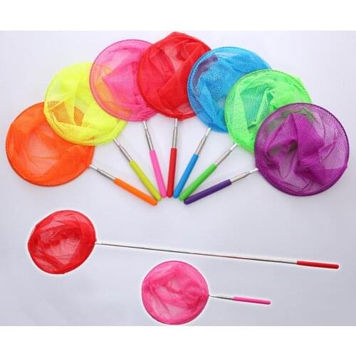 Extendable Kids Catcher Net Butterfly Fish Insect Catcher Net Telescopic Catching Bugs Mesh Net with Anti Slip Grip Fishing Toy