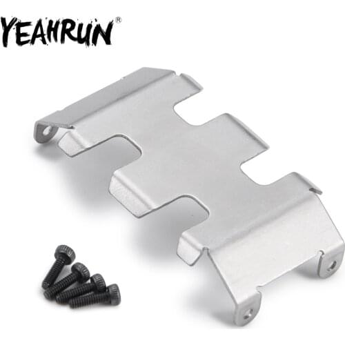 YEAHRUN RC Car Bottom Plate Axle Protector Chassis Armor Skid Plate for 1/24 RC Crawler Axial SCX24-90081 Parts