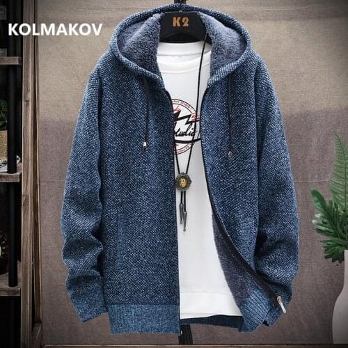2020 winter new arrival Mens Knitted thicken Mens Coats Male Sweater Casual Keep warm Male Cardigan Sweaters Men, size M-3XL