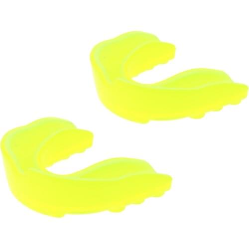 2pcs Rubber Mouth Guard Boxing MMA Rugby Kickboxing Brake Protection Adult Child