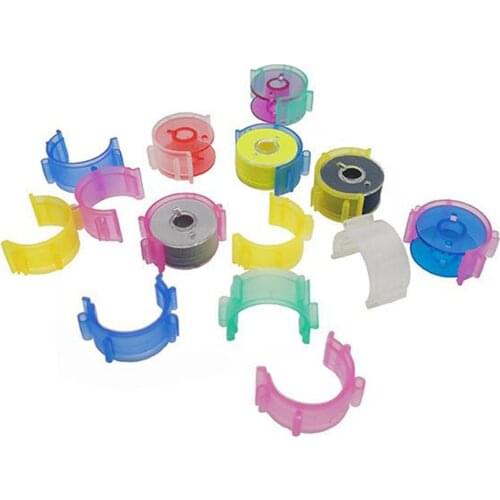 50Pcs Sewing Bobbin Clamp Clips Thread Spool Huggers Holder Tools for Embroidery