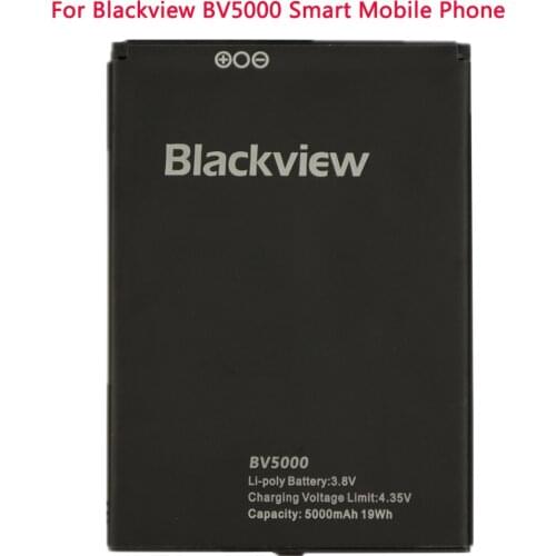 5000mAh High Quality 100% Original Backup Blackview BV5000 Battery For Blackview BV5000 Smart Mobile Phone