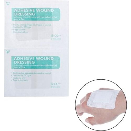 8Pcs Non-woven Bandage Hypoallergenic Medical Adhesive Wound Dressing Band Aid Bandage Large Wound First Aid Large Bandage