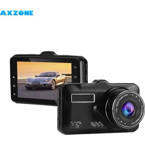 AX-ZONE Dash cam car camera black box Full HD 1080P 3.7" LCD 170 degree viewing angel G-Sensor Super Night version Car recorder