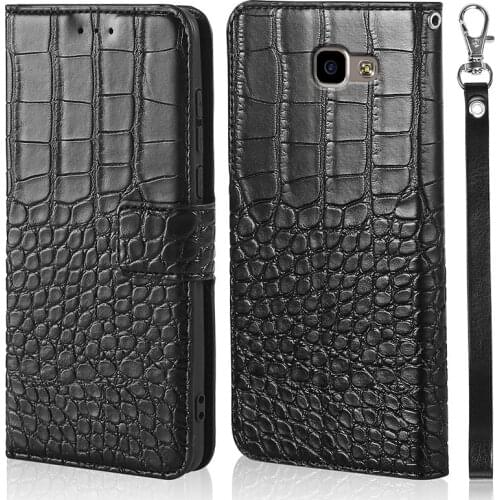 DOREXLON for Samsung Galaxy A9 A900F Case Leather Flip Wallet Cover for Samsung Galaxy A9 A900F crocodile phone cover