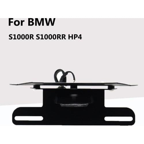 For BMW S1000R S1000RR HP4 2010-2018 License Plate Frame LED Light Heelpiece License Plate Bracket