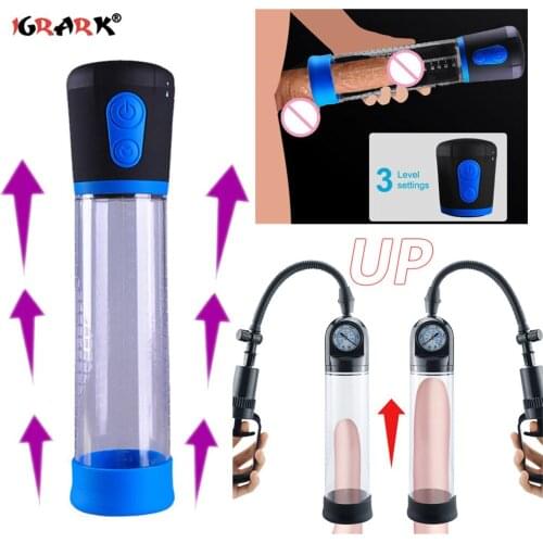 Electric Penis Pump Automatic Penis Enlargement Extender Enlarger Vacuum Pump Enhancer Sex Toys for Men Adult Male Masturbator