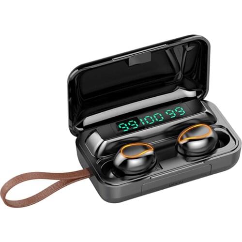 F9-5 Mini TWS Earbuds Intelligent Touch Control True Wireless Headphones BT5.0 HiFi Music Earbuds 9D Noise Reduction with Mic