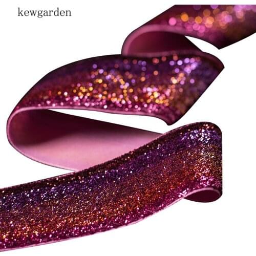 Kewgarden 1.5" 38mm Handmade Tape Bowknot Satin Ribbon Clothing Accessories Ribbons Packing Riband 5 Meters