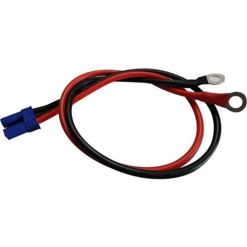EC5 to O Ring Terminal，10AWG EC5 Female Plug Connector Cable，for RC ESC Charger Side Power- 50cm/1.6ft
